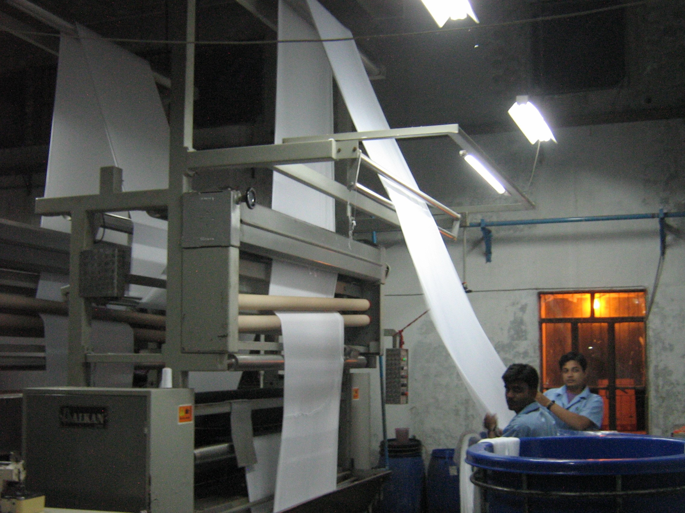 Half Dry Fabrics Operating Procedure in Stenter Machine